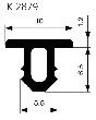 ELLEN Treppenprofil K 2879,10x7,7,1.000mm,Trapez,schwarz Produktbild