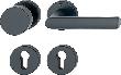 HOPPE® Wechselgarnitur mit Rosetten Hamburg 58/42KB/42KBS/1700, Aluminium Produktbild