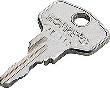HOPPE Fenstergriffschlüssel, gleichschließend, 2W153, Eisen, vernickelt Produktbild