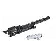 Hettich STAschubk.-Selbsteinzugsgehäuse, Systema Top 2000 9186465,rechts, aluminiumoptik Produktbild