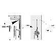 Hettich Schrank-Kleiderlift, Single Lift 12, 9079872, 500-600mm, 12kg, aluminiumoptik Produktbild img2 S