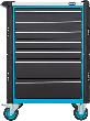 HAZET Werkstattwagen Assistent ∙ mit Sortiment 179NX-7/137 ∙ 785 mm x 518 mm x 1020 mm ∙ Schubladen, flach: 5× 81 x 522 x 398 mm ∙ Schubladen, hoch: 2 Produktbild img2 S
