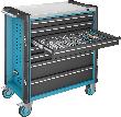 HAZET Werkstattwagen Assistent ∙ mit Sortiment 179NXL-7/265 ∙ 959 mm x 518 mm x 1020 mm ∙ Schubladen, flach: 5× 81 x 696 x 398 mm ∙ Schubladen, hoch: Produktbild img5 S