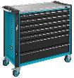 HAZET Werkstattwagen Assistent ∙ mit Sortiment 179NXXL-7/340 ∙ 1133 mm x 518 mm x 1020 mm ∙ Schubladen, flach: 5× 81 x 870 x 398 mm ∙ Schubladen, hoch Produktbild img2 S