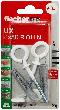 fischer Universaldübel UX,8x50mm,KU,m.Ösenhaken Nylonbesch.,VE 2 Produktbild
