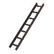 GÜNZBURGER STEIGTECHNIK Dachleiter 7 Sprossen, Aluminium, B 330mm, L 1960mm, braun Produktbild