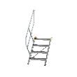 GÜNZBURGER STEIGTECHNIK Treppe 45° Stufenbreite Aluminium geriffelt Produktbild