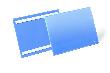 Durable Etikettentasche B297xH210 mm A4 quer blau, selbstklebend VE 50 Stück Produktbild