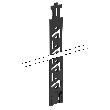 Hettich Stahlschubk.-Verriegelungsstange, Stop Control 75547 , 7,5 HE,Kunststoff,schwarz Produktbild