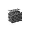 Hettich Stahlschubk.-Formularablage, mit Trennstegen, Systema Top 2000 75498, KF schwarz Produktbild