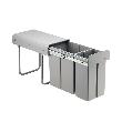 Hettich Küch.-Abfallsystem,1x20/1x10l,BIN it.DuoII, 9291587,KB min.300mm,Kunststoff grau Produktbild img1 S