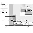 Hettich Möbel-Glastürscharnier, ET 5150, 24908, 170°, Zinkdruckguss matt vernickelt Produktbild img5 S