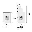 Hettich Möbel-Glastürscharnier, ET 5150, 24908, 170°, Zinkdruckguss matt vernickelt Produktbild img3 S