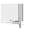 Hettich Möbel-Glastürgriff, für Glastürscharnier, 25314, Zinkdruckguss matt vernickelt Produktbild img2 S