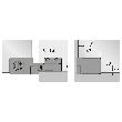 Hettich Möbel-Glastürscharnier, ET 5160, 30866, 170°, Zinkdruckguss matt vernickelt Produktbild img4 S