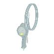 RIEGLER Hand-Reifenfüllmesser mit Quickstecker, drehbar, geeicht, Manom. Ø80mm Produktbild img2 S