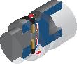 GEDORE Kraftschraubereinsatz 3/4" mit Impact-Fix Sicherung 6-kant UD-Profil, lange Form Produktbild img3 S