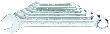 GEDORE 7-08A Ring-Maulschlüssel-Satz 8-teilig UD-Profil 3/8-1" Produktbild