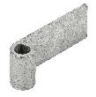VORMANN Tor-Anschweißband, Eisen blank, zum Anschweißen,L 100mm,H 45mm,S 6mm Produktbild