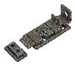 VORMANN Sicherheits-Schlossriegel,m.Schlaufe,abschl.,gerade,120x48, braun brü. Produktbild