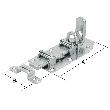 VORMANN Rollenschlossriegel,mit Schlaufe,abschließbar,gerade,180x70, silber vz Produktbild img2 S