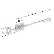 VORMANN Bolzen-Stangenriegel,m.Schlaufe,m.SB,gerade,400mm,100x65, silber vz Produktbild img2 S