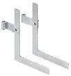 VORMANN Fenst.laden-Winkelband,Enden gerade, f. Dornst.13 mm, H 250 x L 200 mm, verzinkt Produktbild