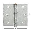 VORMANN Scharnier, kantig, stark, Stahl Produktbild img2 S
