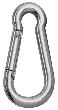 VORMANN Feuerwehrkarabinerhaken mit Hebel Stahl verzinkt 60mm - 6mm - 8mm Produktbild