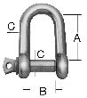 VORMANN Schäkel gerade Form mit Augbolzen Edelstahl blank 17,5 x 10 x 5mm Produktbild img2 S
