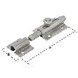 VORMANN Bolzen-Knopfriegel,mit Schlaufe,Knopfgriff,gerade,80x36, silber Produktbild img2 S