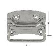 VORMANN Kistengriff, mit Platte, L100mm, B80mm, S1,5mm,Griff Ø 7,5mm, Edelstahl Produktbild img2 S