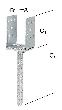 VORMANN U-Pfostenträger Stahl vz 70x70x115x4,5mm Ø Dolle 20 x 200mm mit CE? Ja Produktbild img2 S