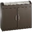 stumpf Wertstoffsammler TD4x45 l 975x1100x320mm braun-V2A Produktbild