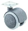 BS ROLLEN Doppelrolle F76, mit Platte, grau Produktbild