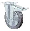 BS ROLLEN Transp.geräte-Lenkrolle, m.Totalfest.,Rad Ø 125mm, LSS420, 220kg, stahl verzinkt Produktbild