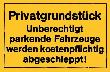 Neutral Verbotsschilder, Privatgrundstück, gelb Produktbild