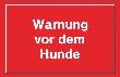 Neutral Warnschilder, Warnung vor dem Hunde, rot Produktbild