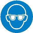 SafetyMarking Gebotsschild „Augenschutz benutzen” Produktbild img1 S