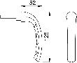 HOPPE Fenstergriff Tôkyô SG0710RH,Stand.,7/45,verkehrsw. Produktbild img2 S