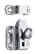 DENI OL-Schnäpper, 7111, mit Schlaufe, B51mm, H40mm, Stahl verchromt, zum Anschrauben Produktbild