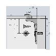 Hettich MB-Rückwandverbinder, RV1, 19558, Zinkdruckguss, silber, vernickelt Produktbild img2 S