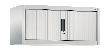 CP Akten-Aufsatzschrank Omnispace mit Rollladen, 1 Ordnerhöhe, H450xB1000xT420mm Produktbild img2 S
