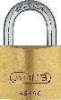 ABUS Vorhangschloss-Set 45/40, doppelte Verriegelung, Messing massiv Produktbild img1 S