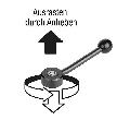 Kipp Spannhebel flach mit Außengewinde 0 Grad Produktbild img2 S