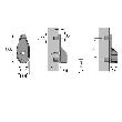 Hettich Schrankrohr-Lager, SL 323, 70666, für Kleiderstange 30x15 mm, vernickelt Produktbild img2 S