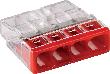 WAGO Verbind.-Klemme VDE Wago- COM. 4x0, 5-2,5qmm rot 6St Produktbild