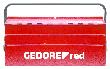 GEDORE Werkzeugkasten, 5 Fächer, leer, 260x535x210mm, rot, Stahlblech, R20600073 Produktbild