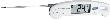 JUMTEC Klappthermometer HACCP weiß, wasserdicht, 110mm Produktbild