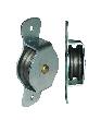 HBS Handw.-Seitenrolle, 495/60,Rad Ø 60mm,Radbr. 12mm, Gleitlager, Stahl Produktbild